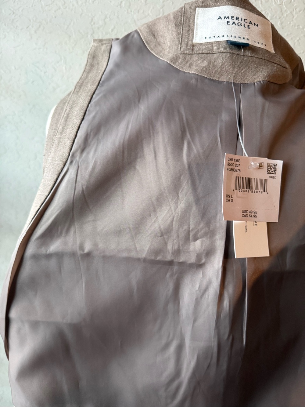 American Eagle Outfitters Brown Button-Front Women's Vest - Picture 11 of 11